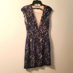 Aidan mini dress. Navy blue size 10.